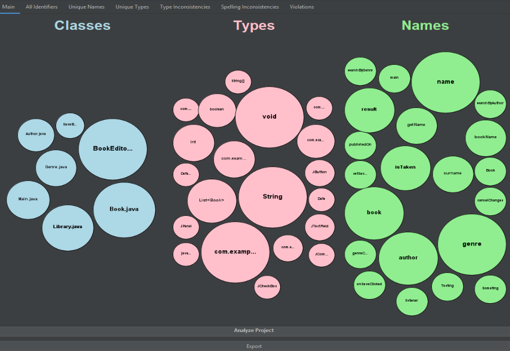 Data Export View